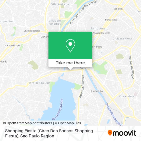 Shopping Fiesta (Circo Dos Sonhos Shopping Fiesta) map