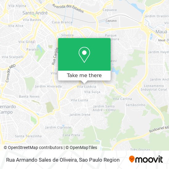 Rua Armando Sales de Oliveira map