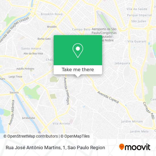 Mapa Rua José Antônio Martins, 1
