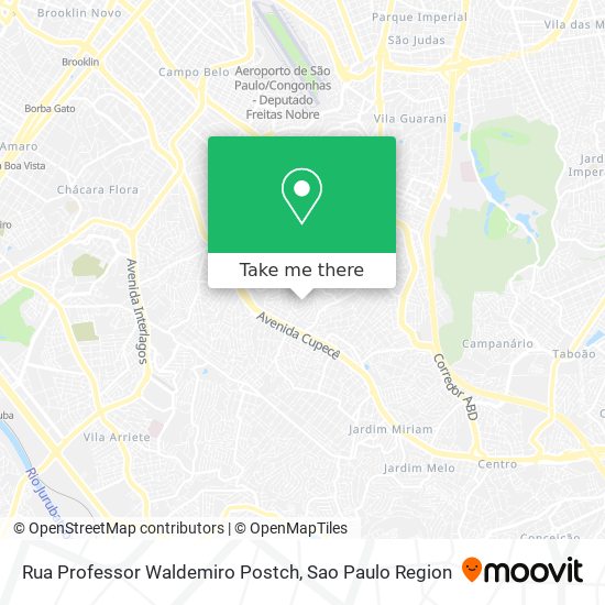 Rua Professor Waldemiro Postch map