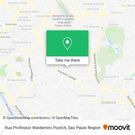 Rua Professor Waldemiro Postch map