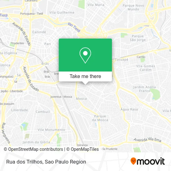 Rua dos Trilhos map
