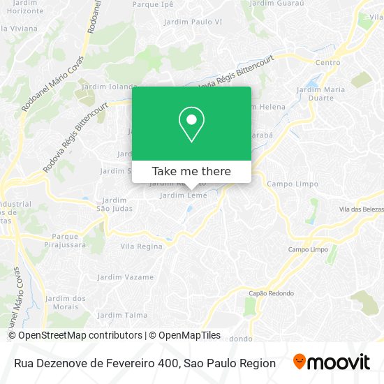 Rua Dezenove de Fevereiro 400 map