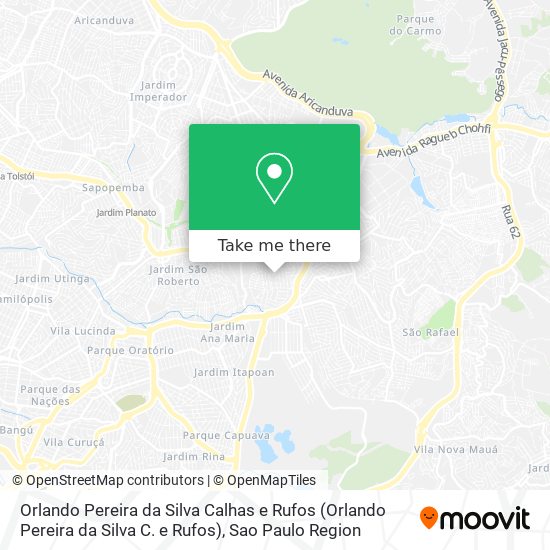 Orlando Pereira da Silva Calhas e Rufos map