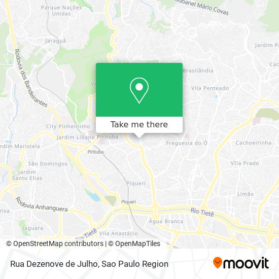 Rua Dezenove de Julho map