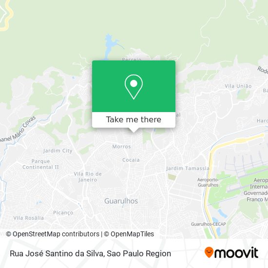 Mapa Rua José Santino da Silva