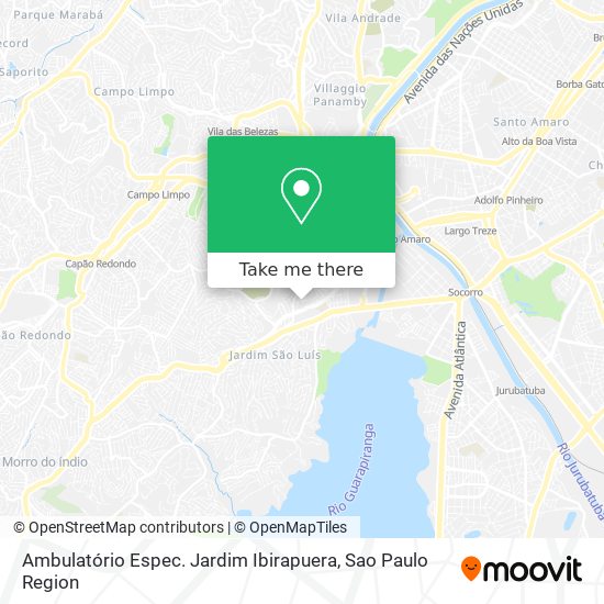 Ambulatório Espec. Jardim Ibirapuera map