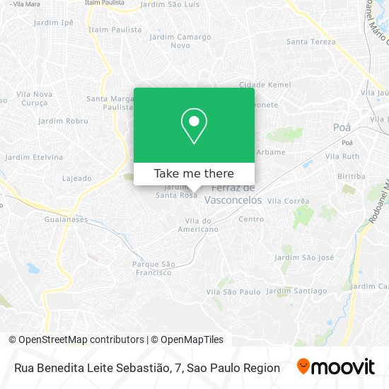 Rua Benedita Leite Sebastião, 7 map