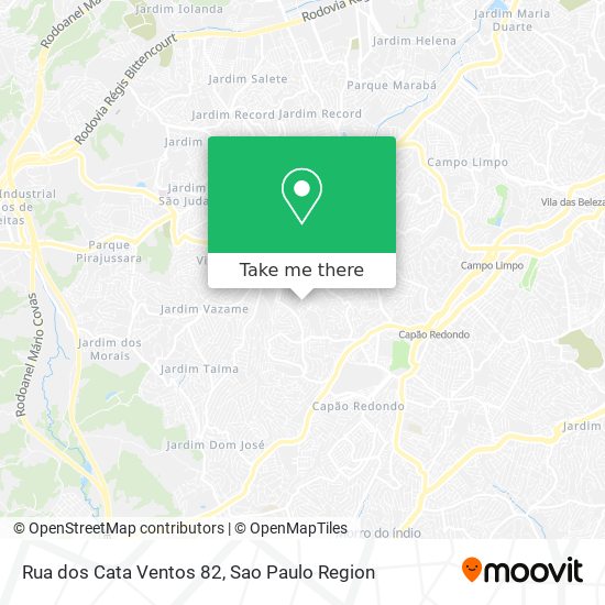 Mapa Rua dos Cata Ventos 82