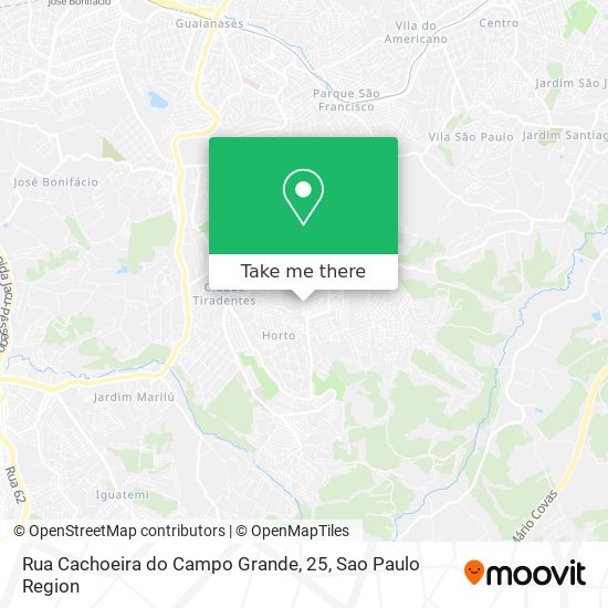 Rua Cachoeira do Campo Grande, 25 map