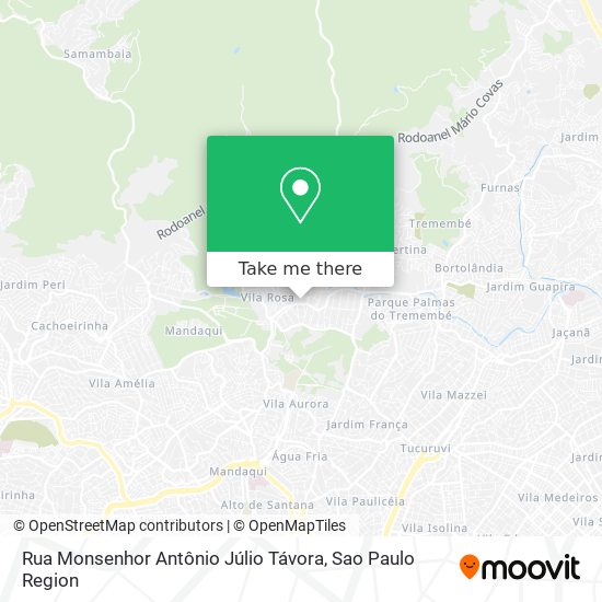 Mapa Rua Monsenhor Antônio Júlio Távora