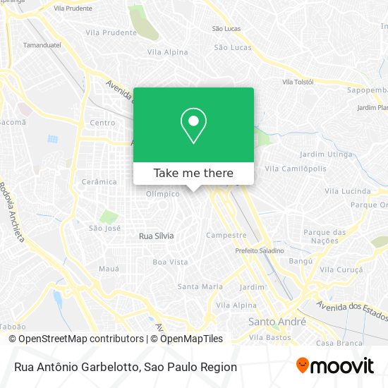 Mapa Rua Antônio Garbelotto