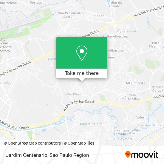 Mapa Jardim Centenario