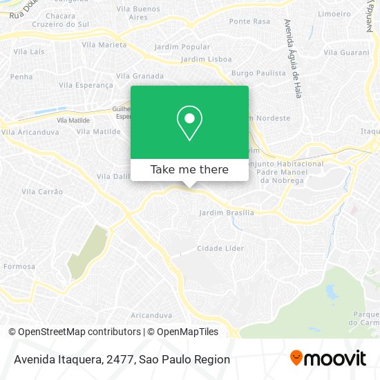 Mapa Avenida Itaquera, 2477