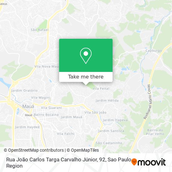 Mapa Rua João Carlos Targa Carvalho Júnior, 92