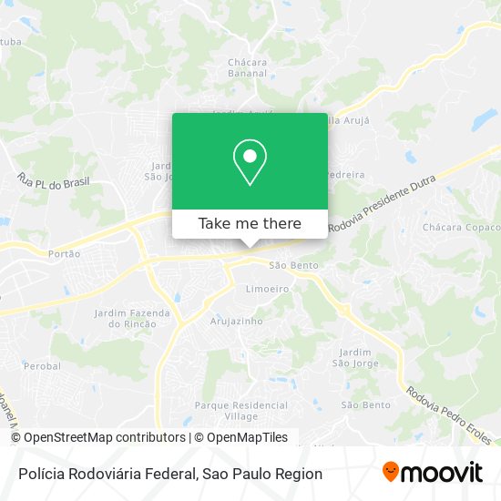 Polícia Rodoviária Federal map