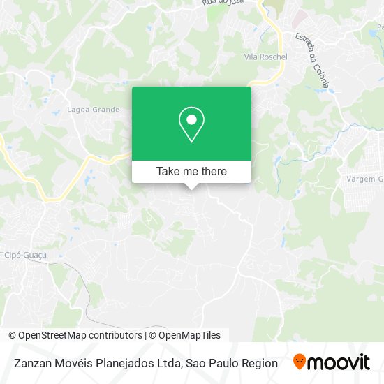 Mapa Zanzan Movéis Planejados Ltda