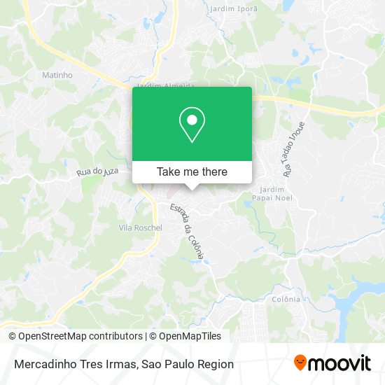Mercadinho Tres Irmas map