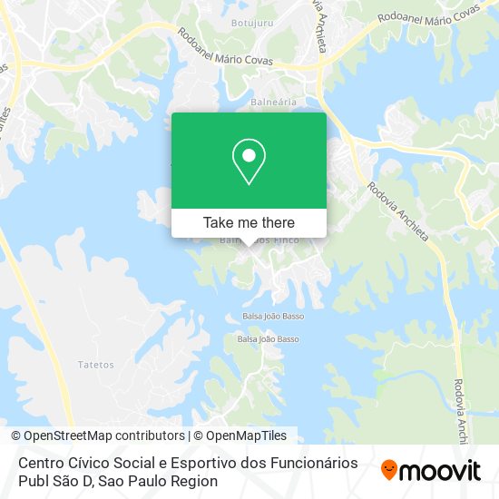 Centro Cívico Social e Esportivo dos Funcionários Publ São D map