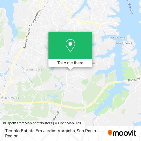 Mapa Templo Batista Em Jardim Varginha