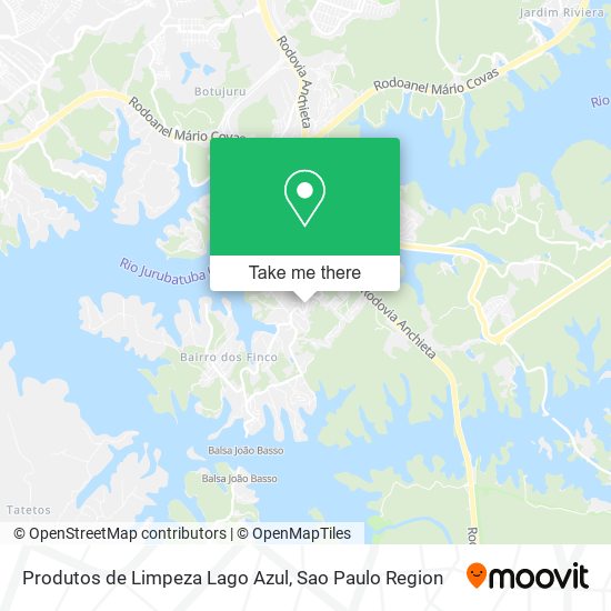Produtos de Limpeza Lago Azul map