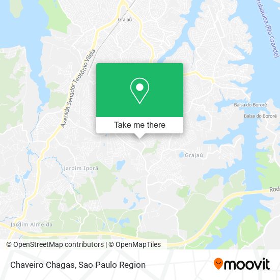 Chaveiro Chagas map