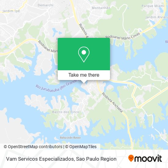 Vam Servicos Especializados map