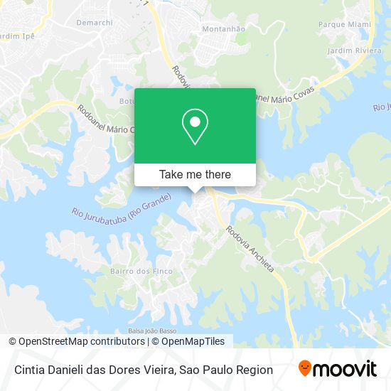 Cintia Danieli das Dores Vieira map