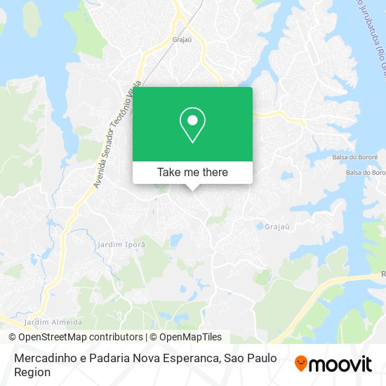 Mercadinho e Padaria Nova Esperanca map