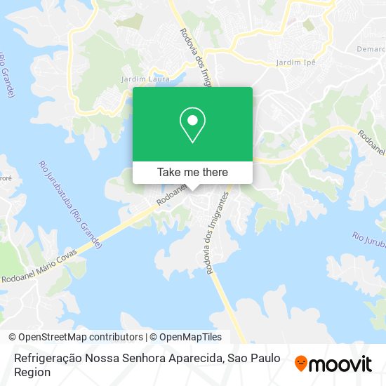 Mapa Refrigeração Nossa Senhora Aparecida