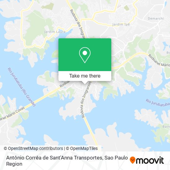 Mapa Antônio Corrêa de Sant'Anna Transportes