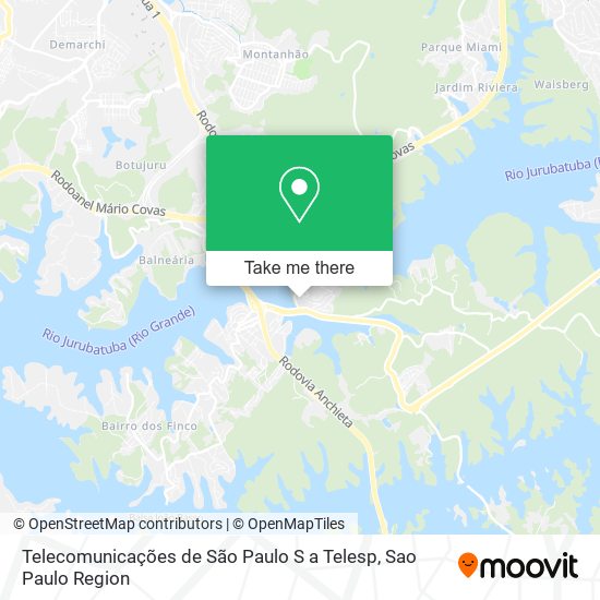 Telecomunicações de São Paulo S a Telesp map