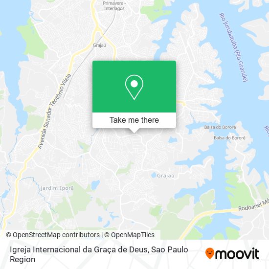 Mapa Igreja Internacional da Graça de Deus