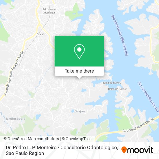 Mapa Dr. Pedro L. P. Monteiro - Consultório Odontológico