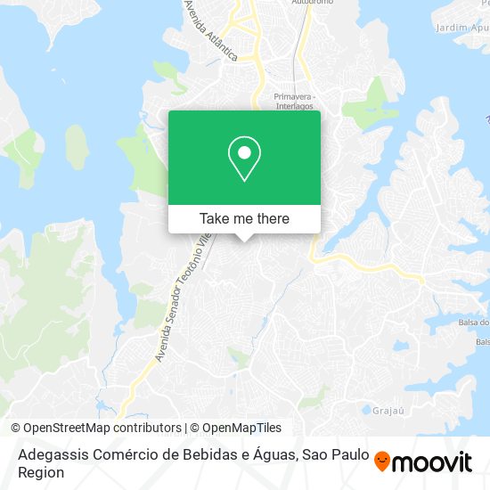Adegassis Comércio de Bebidas e Águas map