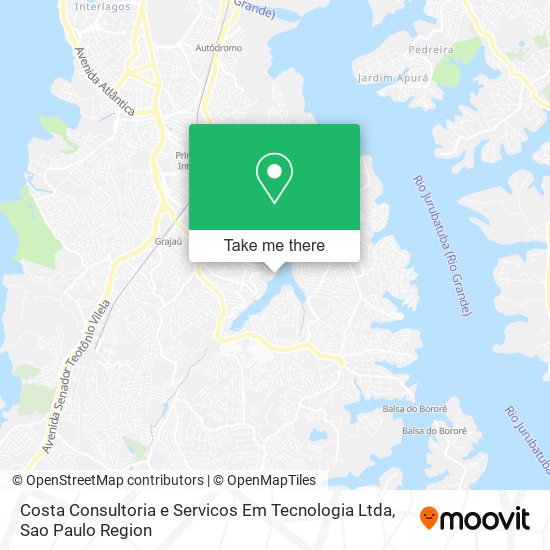 Mapa Costa Consultoria e Servicos Em Tecnologia Ltda