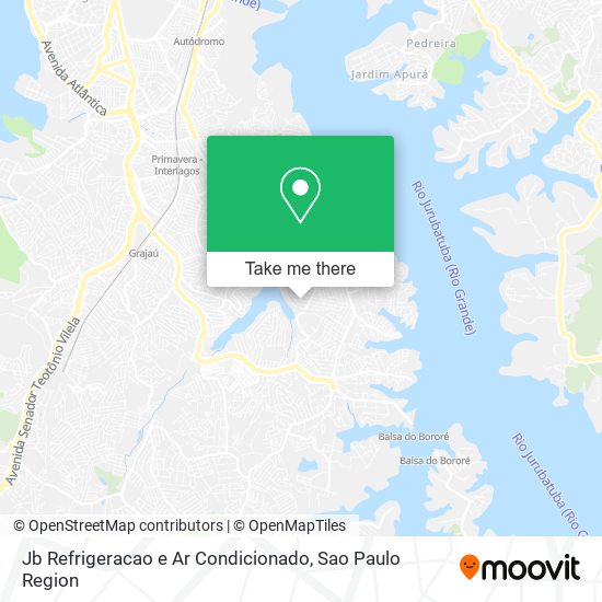 Mapa Jb Refrigeracao e Ar Condicionado