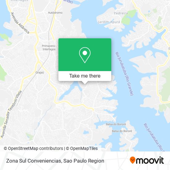 Zona Sul Conveniencias map