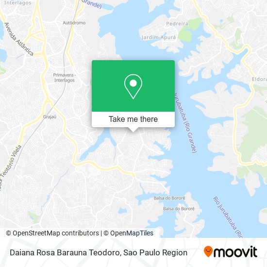 Daiana Rosa Barauna Teodoro map