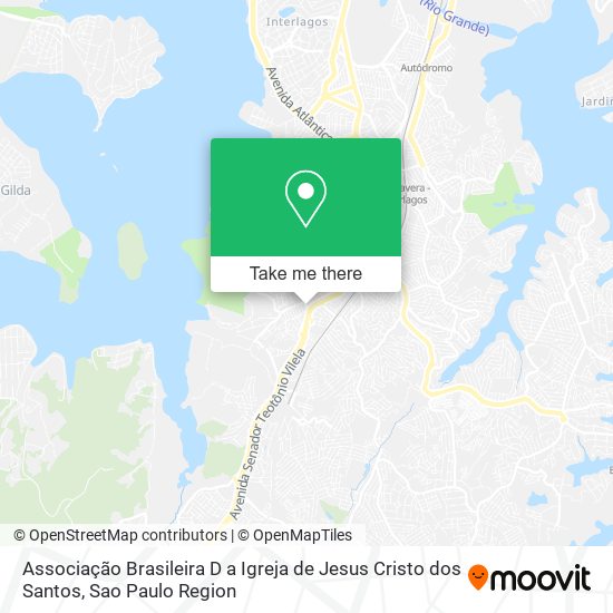 Mapa Associação Brasileira D a Igreja de Jesus Cristo dos Santos