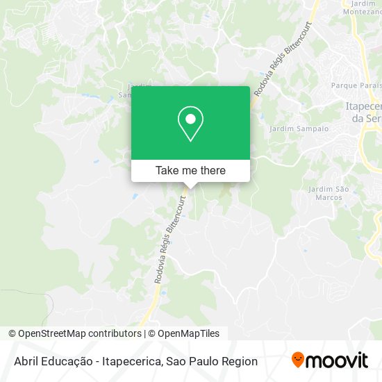 Abril Educação - Itapecerica map