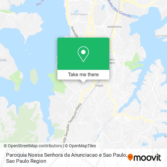 Mapa Paroquia Nossa Senhora da Anunciacao e Sao Paulo