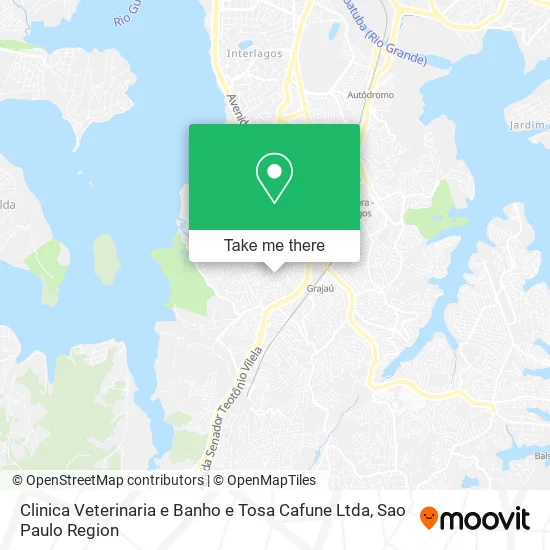 Clinica Veterinaria e Banho e Tosa Cafune Ltda map
