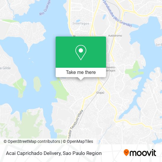 Acai Caprichado Delivery map