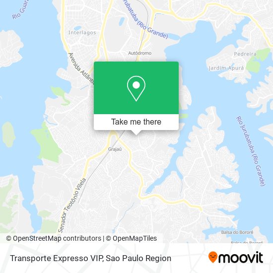 Transporte Expresso VIP map