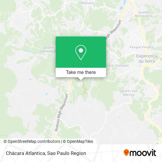 Chácara Atlantica map