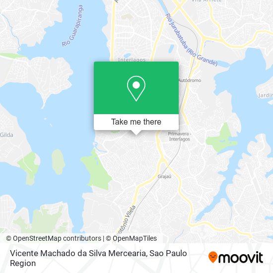 Mapa Vicente Machado da Silva Mercearia