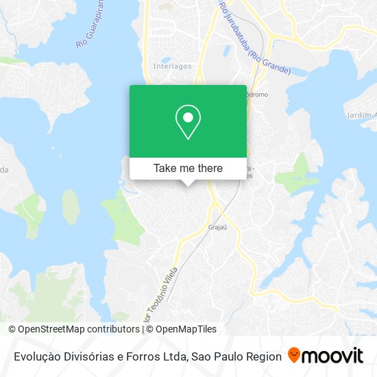 Evoluçào Divisórias e Forros Ltda map