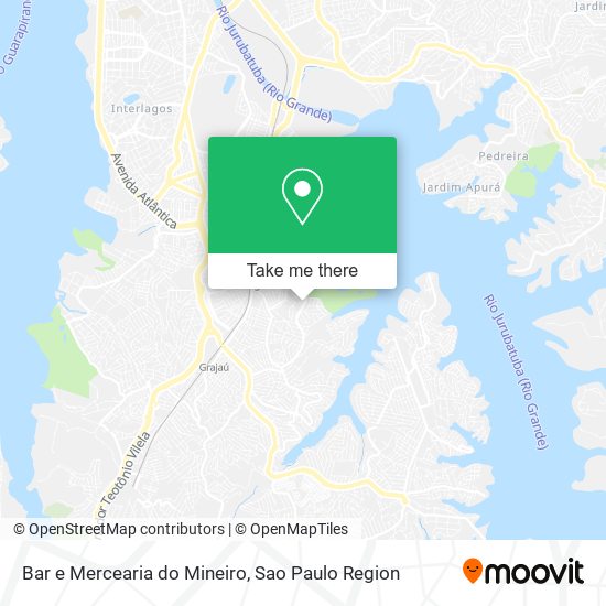 Mapa Bar e Mercearia do Mineiro