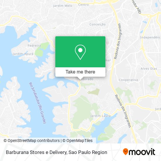 Barburana Stores e Delivery map